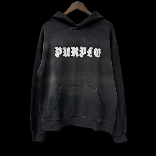 Purple Brand Hoodie Black