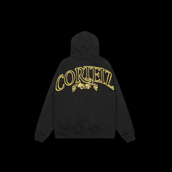 Corteiz Superior Royale Zip Hoodie Black & Yellow