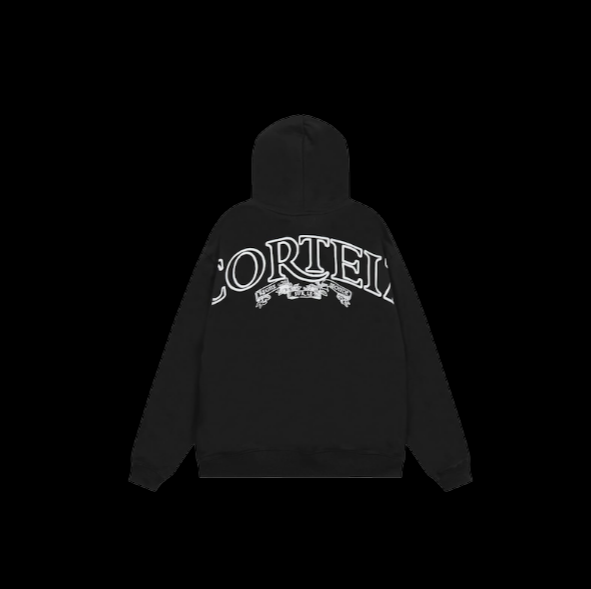 Corteiz Alcatraz Zip-Up Hoodie Black