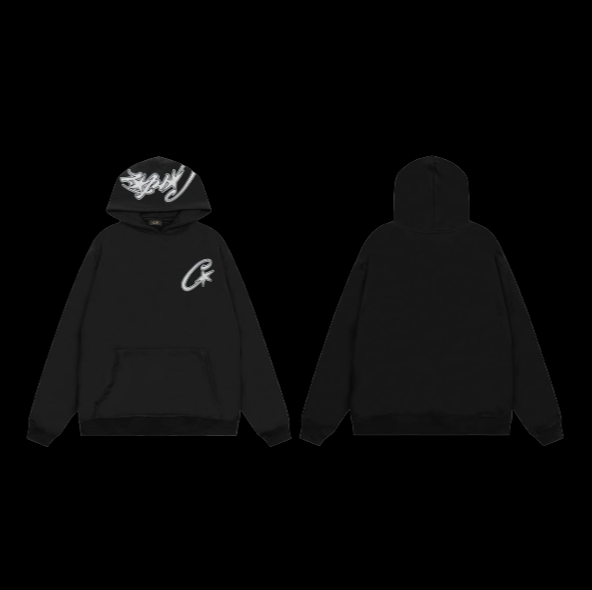 Corteiz Satin C Star Appliqué Hoodie Set
