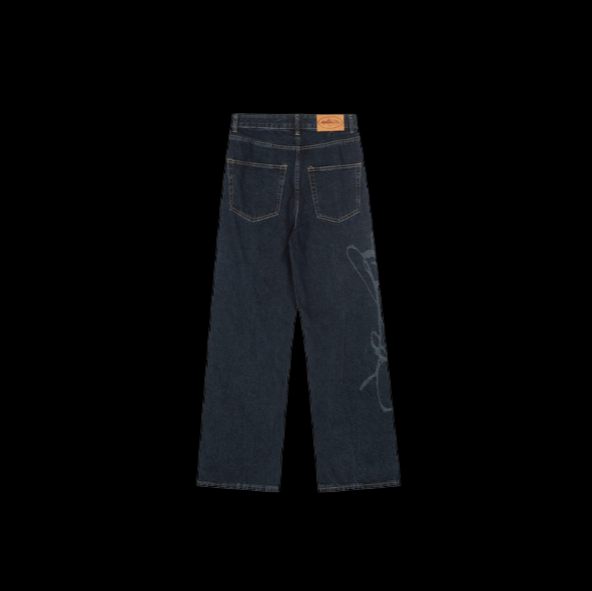 Corteiz Type II Frayed Denim Jacket Indigo Set