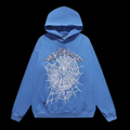 Sp5der OG Web Hoodie Dusty Blue
