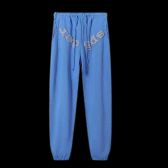 Sp5der OG Web Hoodie Set Dusty Blue