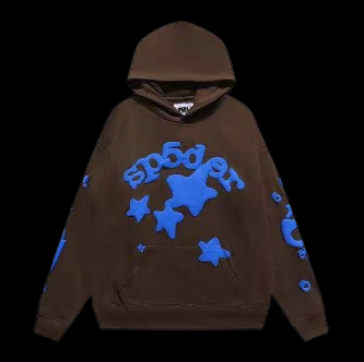 Sp5der Beluga Hoodie Set Brown