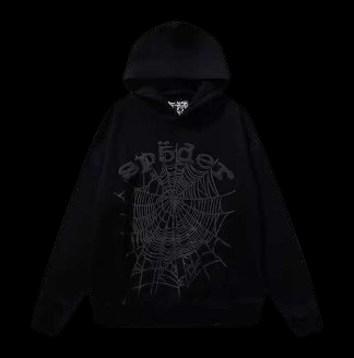 Sp5der Phantom Web Hoodie Black