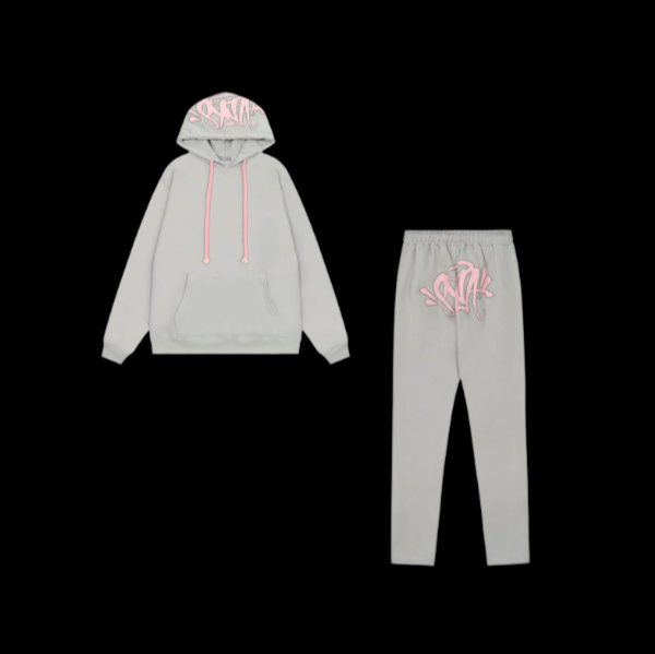 SynaWorld TrackSuit Grey & Pink